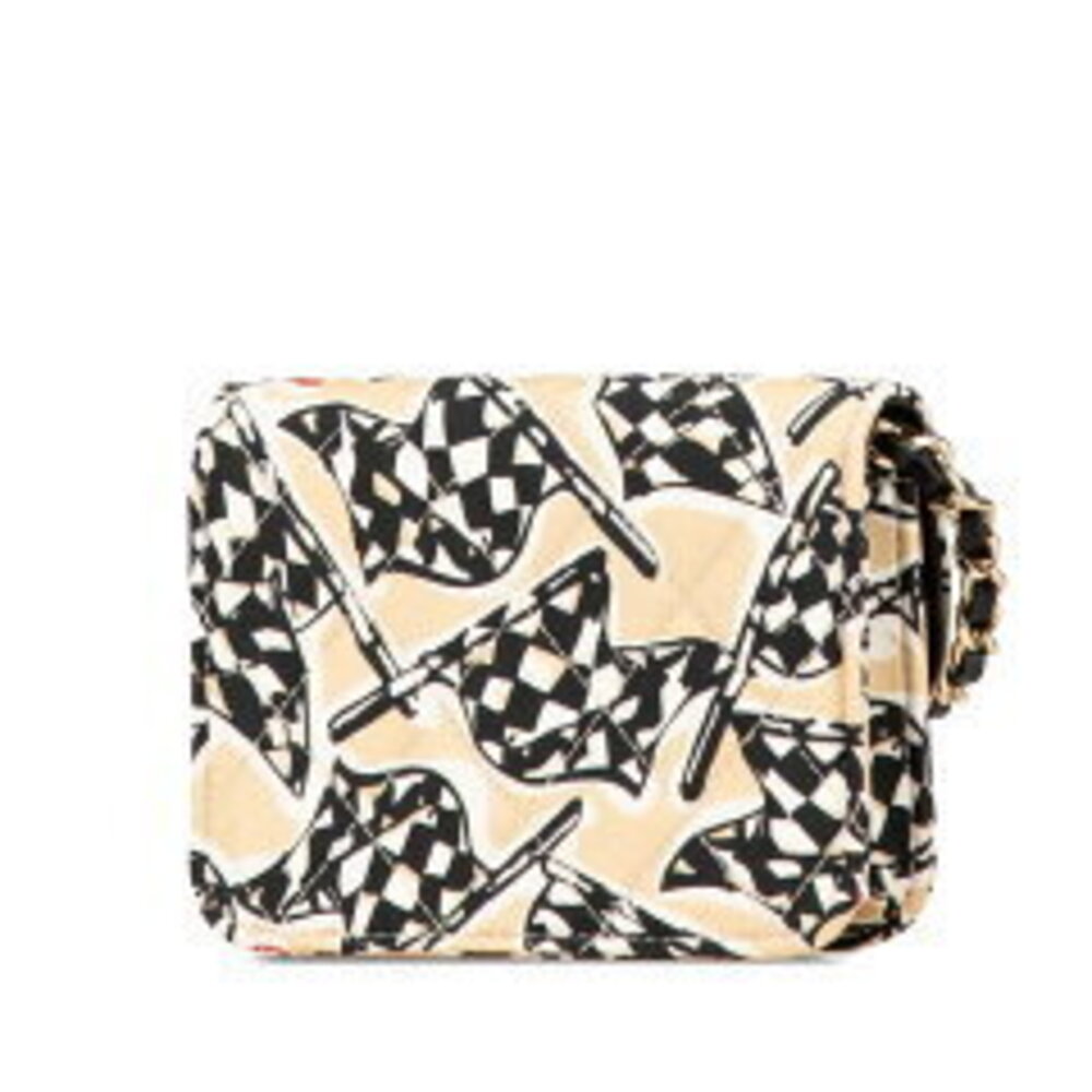 Chanel shoulder checkered flag motif bag chain logo Matelasse Coco Mark